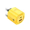 Nuevo Cargador de Teléfono Móvil Estándar Europeo y Americano Transfronterizo de 20W Estándar Británico Qc3.0+Pd20W Doble Puerto Carga Rápida Cabezal de Carga A+C