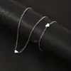 Europa y Estados Unidos transfronterizo nuevo elegante simple metal amor collar pulsera traje joyería para dama traje al por mayor