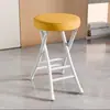Silla plegable al por mayor Silla con respaldo Silla para el hogar Silla de comedor portátil Silla para dormitorio universitario Silla plegable redonda de ocio para balcón