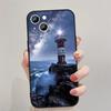 Adecuado para iPhone 15, funda para teléfono móvil con iluminación de faro marino de comercio exterior