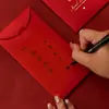 Nuevos Sobres Rojos de Boda, Sobres Rojos de Compromiso, Sobres Rojos con Palabras Felices, Paquetes Rojos para Regalos de Agradecimiento, Bolsas de Regalo para Recién Casados, Sobres Rojos para Dinero, Sobres Rojos para Bloquear la Puerta