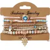 Pulseiras Boêmias Novas de Venda Quente Transfronteiriça Europeia e Americana Pulseiras de Contas Multicamadas com Pingentes Criativos Joias da Moda