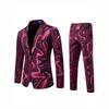 2025 Transfronteiriço Amazon Novo Terno Estampado Tie-Dye Europeu e Americano Vestido de Terno Terno de Performance Terno Casual Terno