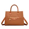 2024 Nuevo Bolso de Mano para Mujer de Color Contrastante Simple y de Alta Gama Bolso de Hombro Retro de Color Sólido Bolso Cruzado para Viajes