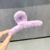 Pinza de Garra Grande de Peluche Pinza para el Cabello Dulce Pasador para la Parte Posterior de la Cabeza Clip Tiburón Cálido de Otoño Invierno Nueva Pinza de Garra para Mujeres