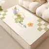 Mantel de Mesa de Silicona Impermeable y a Prueba de Aceite Sin Lavado Mantel para Mesa de Café Sala de Estar 2025 Nuevo Estilo Lujo Ligero Gama Alta Floral Mantel Protector