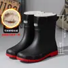 Botas de lluvia para hombre hasta el tobillo, impermeables, antideslizantes y duraderas, adecuadas para pescar, uso en la cocina y trabajo general