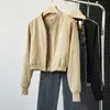 [Foto Real] [Calidad Tik Tok] Ropa Exterior Sexy Petite Americana para Mujer Otoño Cárdigan Corto Retro
