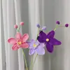 Flor de Phalaenopsis Transfronteriza Regalo de San Valentín Flor Hecha a Mano Flor de Lana Flor Tejida Terminada Venta al por Mayor Flor Tejida Crochet Simulación