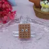 Color té con leche juego de comida accesorios DIY resina al por mayor galleta caramelo pegamento de crema clip accesorios parche para funda de teléfono móvil
