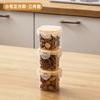 Caixa de armazenamento à prova de umidade para cereais, caixa de armazenamento de alimentos selada para manter a frescura, caixa de armazenamento para geladeira com tampa, caixa de plástico transparente para temperos