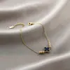 Jin Hui não desbota pulseira de aço titânio hot cross-border feminina trevo de cinco folhas diamante estilo ins personalidade 18K banho a vácuo