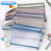 Bolsa de Documentos de Malla Transparente Bolsa para Lápices de Examen Estudiantil Bolsa de Almacenamiento de Bloques de Construcción de Rompecabezas para Niños Bolsa de Almacenamiento para Cosméticos Bolsa de Artículos de Tocador