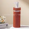 Frasco spray de 120ml com cravação de diamantes, para loção, perfume, líquido, sub-embalado, portátil para viagem, frasco vazio