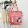 Bolso Tote Estilo Nuevo 2025, Bolso para Libros, Mochila Grande de Lona para Estudiantes, Bandolera Cruzada de un Solo Hombro, Bolso Multiusos para Tutorías, Ligero