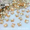 Decoraciones Mariposa para Uñas 9*10mm, Pedrería con Base Puntiaguda, Cristales para Uñas Irregulares Súper Brillantes, Decoraciones de Cristal para Uñas Usables Venta al por Mayor