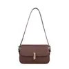 Bolso Cuadrado Pequeño de Moda Bolso de Hombro Retro Popular Versátil Bolso de Axila Texturizado para Viajar Bolso de Mujer