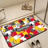 Alfombra linda de dibujos animados alfombra de tierra de diatomeas para baño absorbente resistente a las manchas felpudo para puerta de inodoro alfombrilla antideslizante para suelo alfombrilla de suelo venta al por mayor