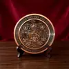 Directo de fábrica: Adornos de doble cara de Shanhaitown con el sol, la luna, el bagua y los cuatro animales míticos, adecuados para manualidades de feng shui para sala de estar y escritorio, al por mayor