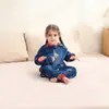 Mengqili Transfronterizo Ignífugo Franela Infantil con Pies Saco de Dormir Dibujos Animados Bebé Anti-patadas Pijama de Una Pieza Venta al por Mayor