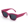 Gafas de Sol Poligonales Estilo Nuevo Azul Dopamina Ojo de Gato de Alto Valor Transfronterizas con Protección Solar y Diseño Elegante para Fotografía Callejera, Gafas de Sol para Mujer