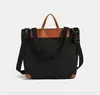 2026 Bolsa Tote Práctica de Gran Capacidad para Mujer, Bolso de Lona Retro a la Moda, Bolso de Compras para Viajes Estilo Coreano, Bolso Cruzado
