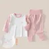 Conjunto de duas peças de outono A-grade para bebê, conjunto de duas peças com calça comprida e manga comprida para crianças, conjunto de duas peças, roupa de casa de outono e inverno para bebê