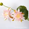 Direto da fábrica lírio d'água de galho alto flor artificial paisagismo haste longa chão decoração de casa flor de seda simulação lótus transfronteiriço