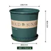 Vasos de plástico de galão novos e atualizados, vasos de resina para plantas verdes, rosas e árvores frutíferas, vasos grandes e espessos para venda por atacado