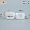 Mini 15g Frasco Redondo de PP para Loção Cremosa Embalagem de Amostra para Teste Embalagem de Produto para Cuidados com a Pele Frasco para Creme Personalização