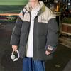 Abrigo nuevo de invierno para hombre con cuello alto de algodón y engrosado, chaqueta acolchada de algodón, marca de moda, otoño e invierno, holgado, ropa de trabajo, pan, plumón, chaqueta acolchada de algodón