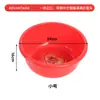 Lavabo rojo para bodas festivas, lavabo grande para ropa sucia para uso doméstico, personalizable con texto impreso, fabricante de lavabos de plástico