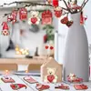 36 Piezas de Madera Vintage para el Día de San Valentín Joyería para Árbol de San Valentín Logo de San Valentín Regalo Decoraciones para Árbol del Hogar Ventana Pared