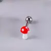 Piercing de Língua Europeu e Americano Transfronteiriço de Aço Inoxidável Morango Coração Bolo Unha de Língua Argola de Língua Argola de Língua de Acrílico