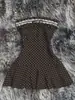 Vestido Tubinho Novo de Bolinhas 2026, Cintura Marcada, Emagrecedor, Sem Mangas Curto, Estilo Hot Girl, Roupa de Verão, Estilo de Férias