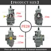 Pistón de Cobre Pe28 Usado para Ghost Fire Dio Nsr Gy6 Jog Keihin Carburador de Motocicleta Modificado