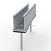 Soporte Fotovoltaico Instalación Riel de Aleación de Aluminio Techo de Teja de Acero Color Soporte de Montaje para Panel Solar