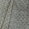 Tela Base de Malla Descuento con Bordado de Lentejuelas, Bordado Completo de Lentejuelas con Perlas Redondas, Ropa de Desempeño para Vestido de Noche