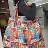 Bolsa de Compras Plegable Ecológica, Bolsa de Almacenamiento de Tela Oxford, Bolso de Hombro Portátil de Gran Capacidad, Bolsa Grande para Supermercado