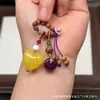 Cera de Abeja de Segunda Generación Varios Estilos Oso Bolsa de Queso Colgante Llavero DIY Exquisito Adorno de Joyería