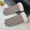Luvas de Algodão para Ciclismo Inverno Masculinas Forradas com Fleece Espessadas Quentes Tela Sensível ao Toque à Prova de Vento Frio Antiderrapante Outdoor Cavaleiro Luvas Masculinas