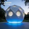 Escultura de paisaje esférica UHPC muro exterior personalizado diseño de alta gama muro cortina de cemento GRC pared decorativa exterior fabricante