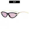 Nuevas Gafas de Sol de Verano para Mujer Estilo Ojo de Gato con Protección Solar, Gafas de Sol con Templo de Nudo de Cuerda de Metal Estilo Europeo y Americano Transfronterizo