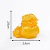 Lingote de Ano Novo para Atrair Riqueza, Boneco de Cavalo Dourado Pequeno, Acessórios Fofos de Decoração DIY, Pequenos Enfeites para Carro e Desktop