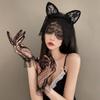 Corea del Sur encaje antifaz horquilla diadema orejas de conejo lindas diadema orejas de gato celebridad de internet COS foto maquillaje tocado