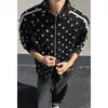Colección Otoño 2026: Sudadera cárdigan extragrande estilo Hong Kong con cuello alto, tallas M-5X, HW261042-Extra P46
