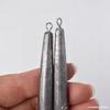 Fabricantes Transfronterizos Venta al por Mayor Plomos Anillados para Lanzamiento de Larga Distancia, Plomos para Pesca de Anclaje, Plomos Largos en Forma de Lapicero, Plomos Anclaje de Lapicero Doble Anillo para Pesca