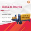 Bomba de entrega com garantia de fábrica, modelo completo de bomba de entrega de concreto, garantia HZ-5, bomba de entrega de concreto