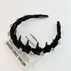 Diadema Ondulada Envainada en Lana de Alta Gama para Mujer, Diadema Alta para Lavarse la Cara, Fijar el Cabello, Pasador, Accesorio para el Cabello para Otoño