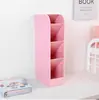 Portalápices Oblicuo Esmerilado Escritorio Escritorio Caja Grande de Almacenamiento Estante para Papelería Soporte Cilíndrico de Almacenamiento para Brochas de Maquillaje